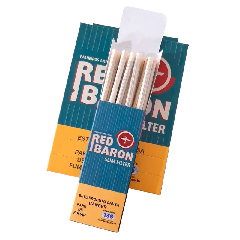 Cigarro de Palha Red Baron Slim Filter
